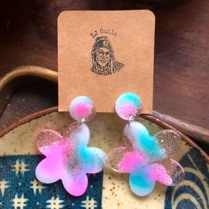 Handmade resin earrings